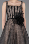 Abendkleid Lang Spitze Schwarz ABU5778