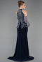 Abendkleid Lang Marineblau ABU5787