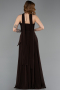 Abschlusskleid Lang Chiffon Braun ABU5763