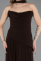 Abschlusskleid Lang Chiffon Braun ABU5763