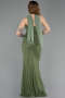 Khaki Abendkleid Spitze Lang ABU5686