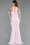 Puder Abendkleid Spitze Lang ABU5686