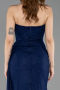 Abschlusskleid Lang Spitze Marineblau ABU5795