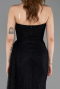 Abschlusskleid Lang Spitze Schwarz ABU5795