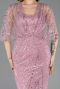 Abendkleid Lang Perlenbesetzt Puder ABU5798