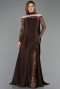Braun Standesamtkleid Lang ABU5662