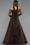 Braun Standesamtkleid Lang ABU5662