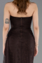 Abschlusskleid Lang Spitze Braun ABU5795