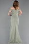 Abendkleid Lang Spitze Minzgrün ABU5841