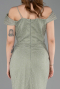 Abendkleid Lang Spitze Minzgrün ABU5841