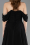 Abschlusskleid Lang Chiffon Schwarz ABU5826
