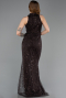 Dunkelbraun Abendkleid Lang ABU4791