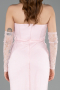 Abendkleid Lang Spitze Puder ABU5817
