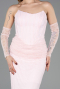 Abendkleid Lang Spitze Puder ABU5817