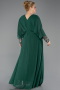Kleider in Großen Größen Lang Chiffon Smaragdgrün ABU5860