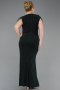 Abendkleid in Übergröße Lang Smaragdgrün ABU5731