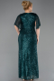 Abendkleid in Übergröße Lang Smaragdgrün ABU5837