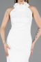 Partykleid Midi Weiß ABK2551