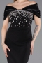 Abendkleid Midi Schwarz ABK2555