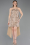 Partykleid Kurz Schuppig Gold ABK2556