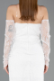 Partykleid Midi Spitze Weiß ABK2558