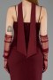 Partykleid Midi Weinrot ABK2559