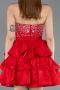 Partykleid Kurz Rot ABK2560