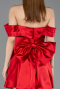 Partykleid Mini Satin Rot ABK2562
