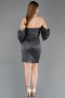 Partykleid Kurz Anthrazit ABK2563