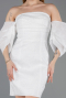 Partykleid Kurz Weiß ABK2563