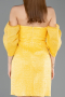 Partykleid Kurz Gelb ABK2563