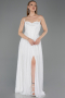 Standesamtkleid Lang Spitze Weiß ABU5887