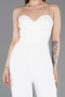 Partykleid Lang Weiß ABT137