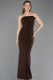 Standesamtkleid Lang Braun ABU5889