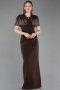 Standesamtkleid Lang Braun ABU5889