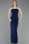 Standesamtkleid Lang Marineblau ABU5889