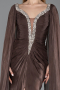 Abendkleid Lang Chiffon Braun ABU5868