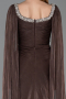 Abendkleid Lang Chiffon Braun ABU5868
