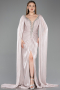 Abendkleid Lang Chiffon Nerzbraun ABU5868