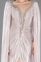 Abendkleid Lang Chiffon Nerzbraun ABU5868