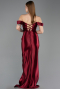Weinrot Abendkleid Lang ABU3611