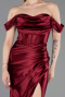 Weinrot Abendkleid Lang ABU3611