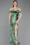 Minzgrün Abendkleid Lang ABU3611