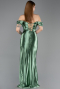 Minzgrün Abendkleid Lang ABU3611