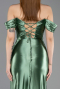Minzgrün Abendkleid Lang ABU3611