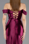 Kirschrot Abendkleid Lang ABU3611