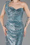 Abendkleid Lang Schuppig Minzgrün ABU5894