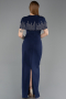 Standesamtkleid Lang Marineblau ABU5889