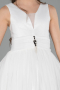 Weiß Abendkleid Für Kinder Lang ABU2447