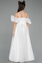 Abendkleid für Kinder Lang Weiß ABU5912